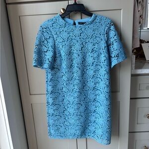 Zara Light Blue Crochet Dress